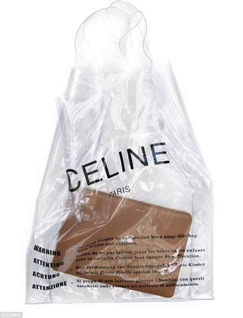 celine clear plastic bag|celine bag clearance.